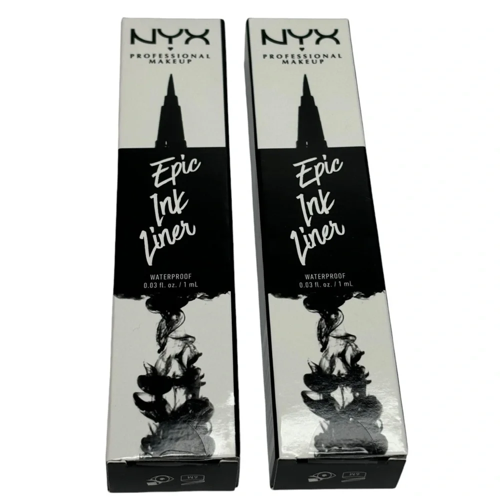 Two (2) NYC Black Waterproof Ink Eye Liners New in the Boxes